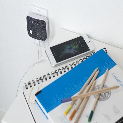 Tylt XCELE 1 Plug-in Portable Battery  combines both a wall charger and a rechargeable battery all in one attractive and portable power supply-445849