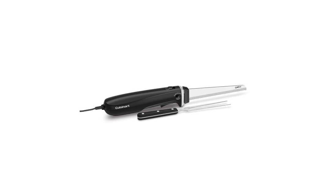 Cuisinart Electric Knife Set with Cutting Board easily carves through everything from meats, breads & tomatoes to crafting foam for DIY projects. The knife handle is designed for comfort & gives you better control no matter what you’re cutting - CU-CEK-41 Pie's Variety Store