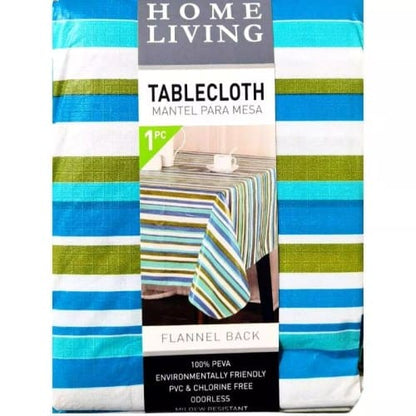 Home Living Flannel Back Rectangle Tablecloth (1 Piece) -  Dress your table and keep it protected with this fun table cover. With a fun multicoloured fruity print, this table cloth is stylish and makes clean up a breeze - 7450014090970 Pie's Variety Store