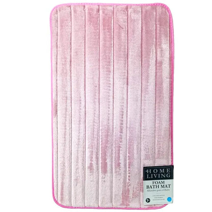 Home Living 2-Piece Foam Bath Mat Set - is comfortable and lends a classic understated touch to your bath coordinates collection. Step out of your tub and into luxury with the 2 Piece Home Living foam bathmat set - 7450014155693 Pie's Variety Store