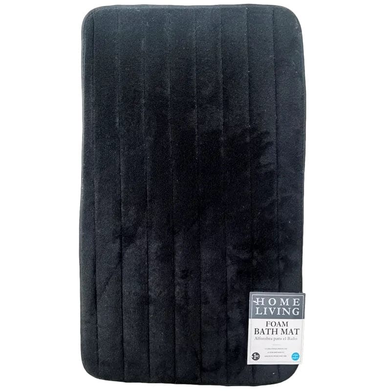 Home Living 2-Piece Foam Bath Mat Set - is comfortable and lends a classic understated touch to your bath coordinates collection. Step out of your tub and into luxury with the 2 Piece Home Living foam bathmat set - 7450014155693 Pie's Variety Store