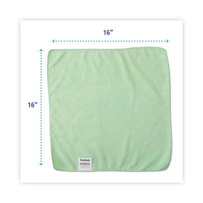 Green Microfiber Cloth Boardwalk Not just any old microfiber cloth. We've made these to leave your surfaces clean and spotless. Use them for anything and everything 24 Pieces in Pack -BWK16GRECLOTH Hannah's Variety Store