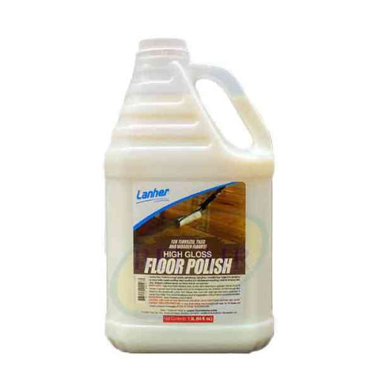 Lanher Floor Polish, 1.9L, Tough Arylic, Self Shining, High Gloss, Non-Skid that stands up to high traffic areas -  LDP1900 MEGA