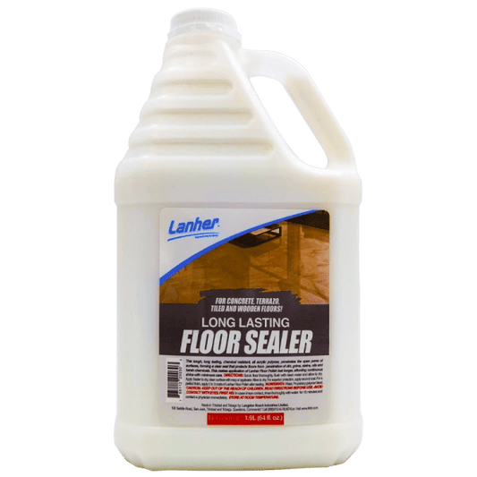 Lanher Floor Sealer, 1.9L, This tough, long lasting, chemical resistant, all acrylic polymer, penetrates the open pores of surfaces, forming a clear seal that protects floors from penetration of dirt, grime, stains, oils and harsh chemicals -  LDSE191 MEGA