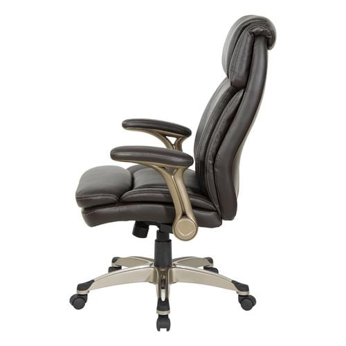OSP Manager Leather Chair providing comfort while working at home or in your office - 418395 EBUYSTT