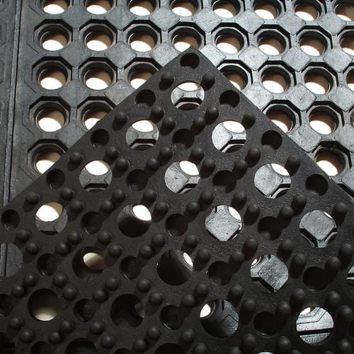 Unimat Anti Fatigue Mat 3 inch x 3 inch x 5/8 inch  This practical mat protects your floor from heavy traffic whether it is for a kitchen, a workplace, or even a children's space-215110 Hannah's Variety Store