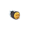 3 Pin Plug with Yellow Inner Belly and Black Outer, 15A, 125V - 1709
