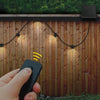 Sunforce LED Solar String Light 35 ft 15 LED Solar String Lights with Remote Control. 15 warm LED bulbs.Designed for outdoor or indoor, Wireless remote control activation-424882