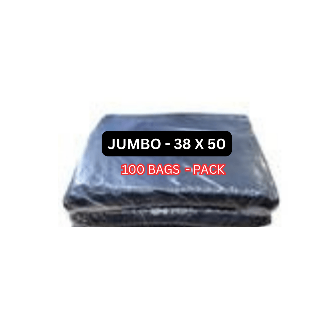 Mega Luxe Garbage Bags, ideally for cleanup jobs all around the home or office with strength and large capacity - Black.(Small, Medium, Large, Jumbo) - GB0004 ebuystt