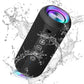 Ortizan Portable Bluetooth Speakers, IPX7 Waterproof Wireless Speaker with 24W Loud Stereo Sound, Deep Bass, Bluetooth 5.3, RGB Lights, Dual Pairing, 30H Playtime for Home, Outdoor, Party EBUYSTT