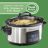 Hamilton Beach Portable 6-Quart Stay or Go Programmable Slow Cooker with Lid Lock, Stainless Steel (33561) - 04009433561