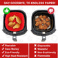 2-Pack Square Silicone Air Fryer Liners for 4-7QT, 8 Inch Silicone Air Fryer Liners Pot, Food Safe Air Fryer Oven Accessories, Replacement Of Parchment Paper, Reusable Air Fryer Silicone Inserts- B0BHH83JRP EBUYSTT