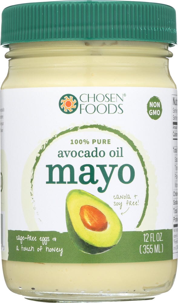 CHOSEN FOODS: 100% Pure Avocado Oil Mayo, 12 oz CHOSEN FOODS