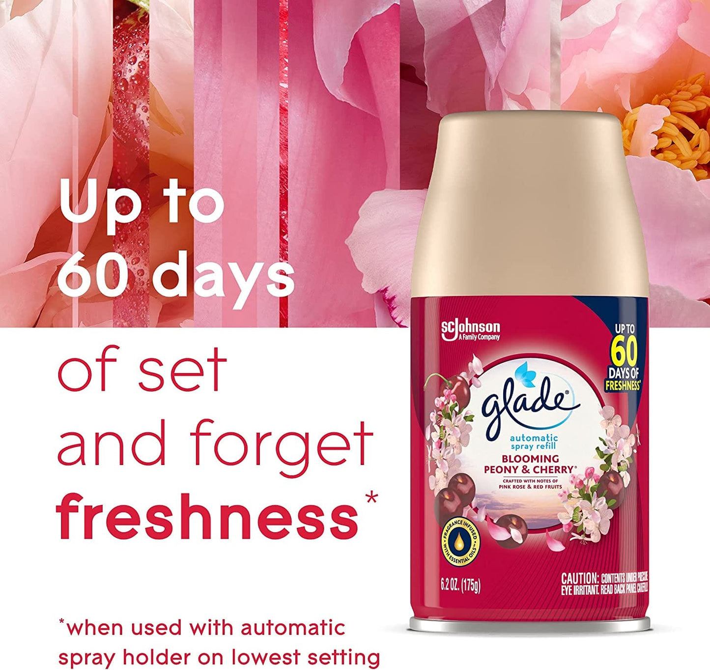 Glade Automatic Spray Air Freshener Refill Rose & Bloom 6.2oz - GLDAMSAFRRNB62 Pie's Variety Store