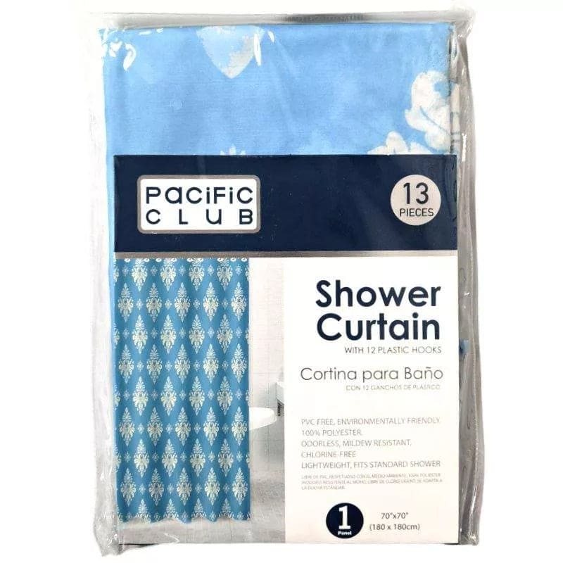 Pacific Club Polyester Shower Curtain (1 Panel) - 81880067165 Pie's Variety Store