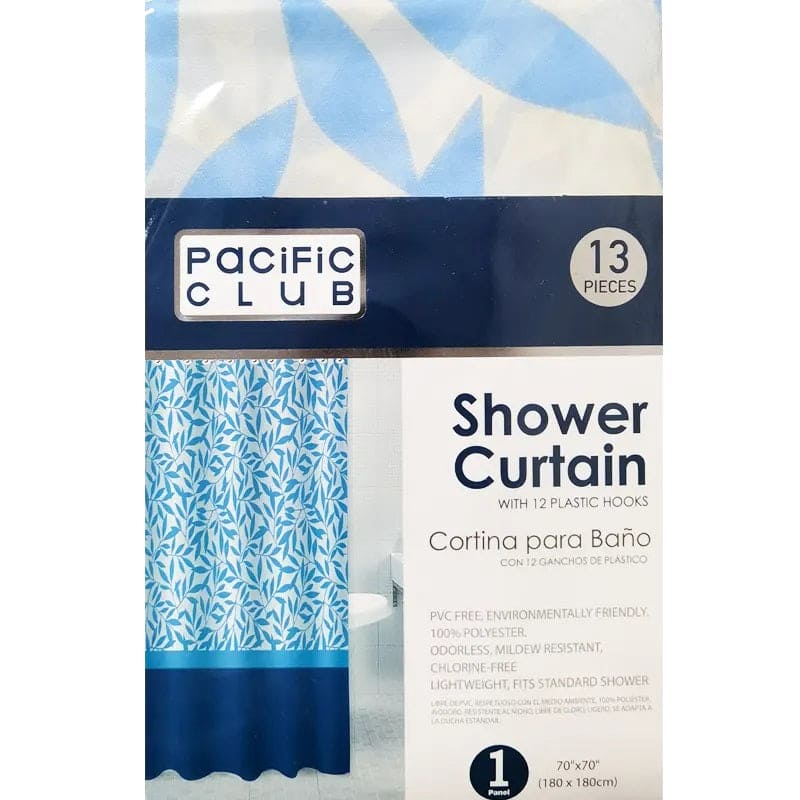 Pacific Club Polyester Shower Curtain (1 Panel) - 81880067165 Pie's Variety Store
