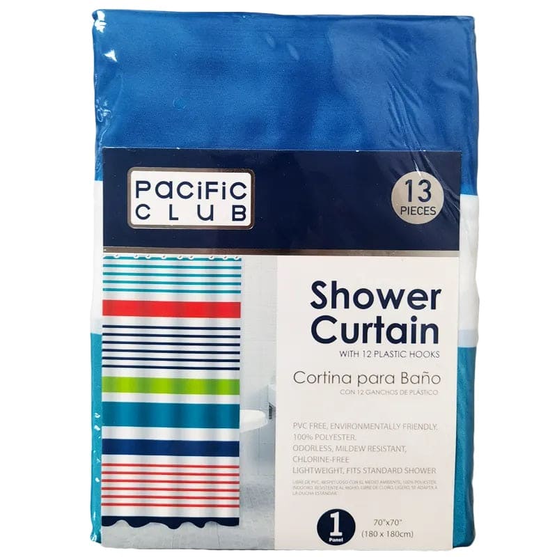 Pacific Club Polyester Shower Curtain (1 Panel) - 81880067165 Pie's Variety Store