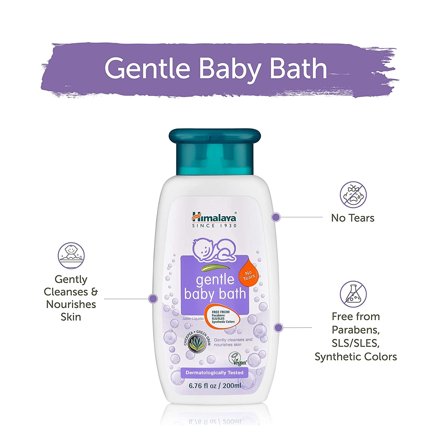 Himalaya Gentle Baby Bath (400ml) - 60506906051 Pie's Variety Store