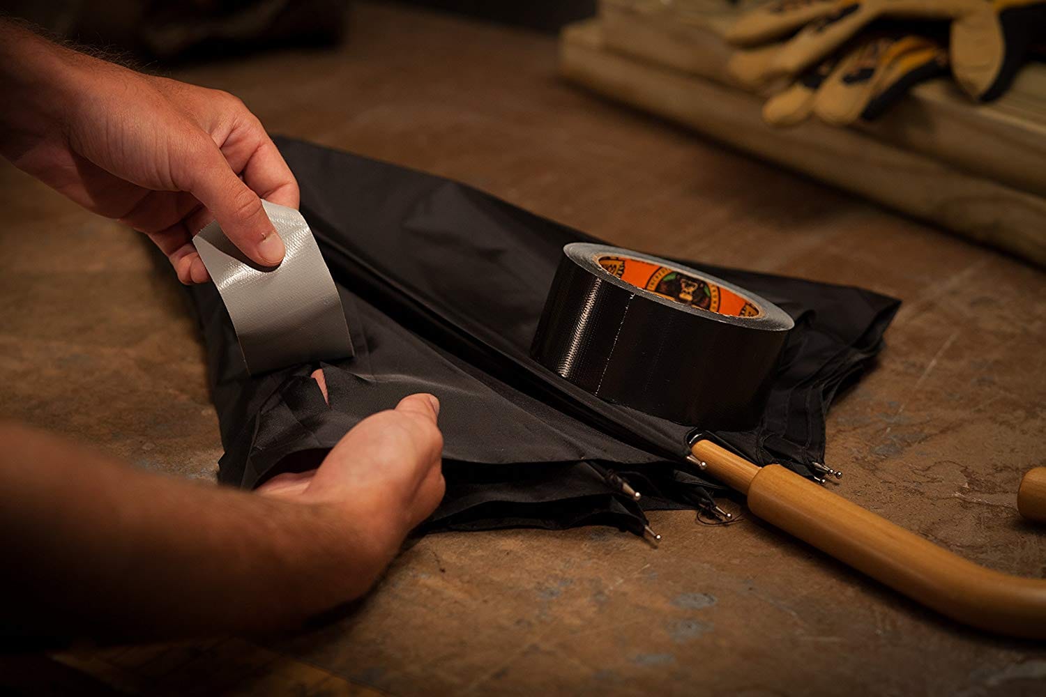 Gorilla Tape Black, Heavy Duty and Double Thick. Ideal for Indoor and Outdoor use and Made to Stick to Rough, Uneven, Unforgiving Surfaces like Wood, Stone, Stucco, Plaster, Brick and More MEGA