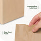 Brown Paper Lunch Bags, Paper Grocery Bags, Durable Kraft Paper Bags 10lb 100 Pack-  These multipurpose bags can hold canned foods, sandwiches and just about anything - 43100001004 Pie's Variety Store