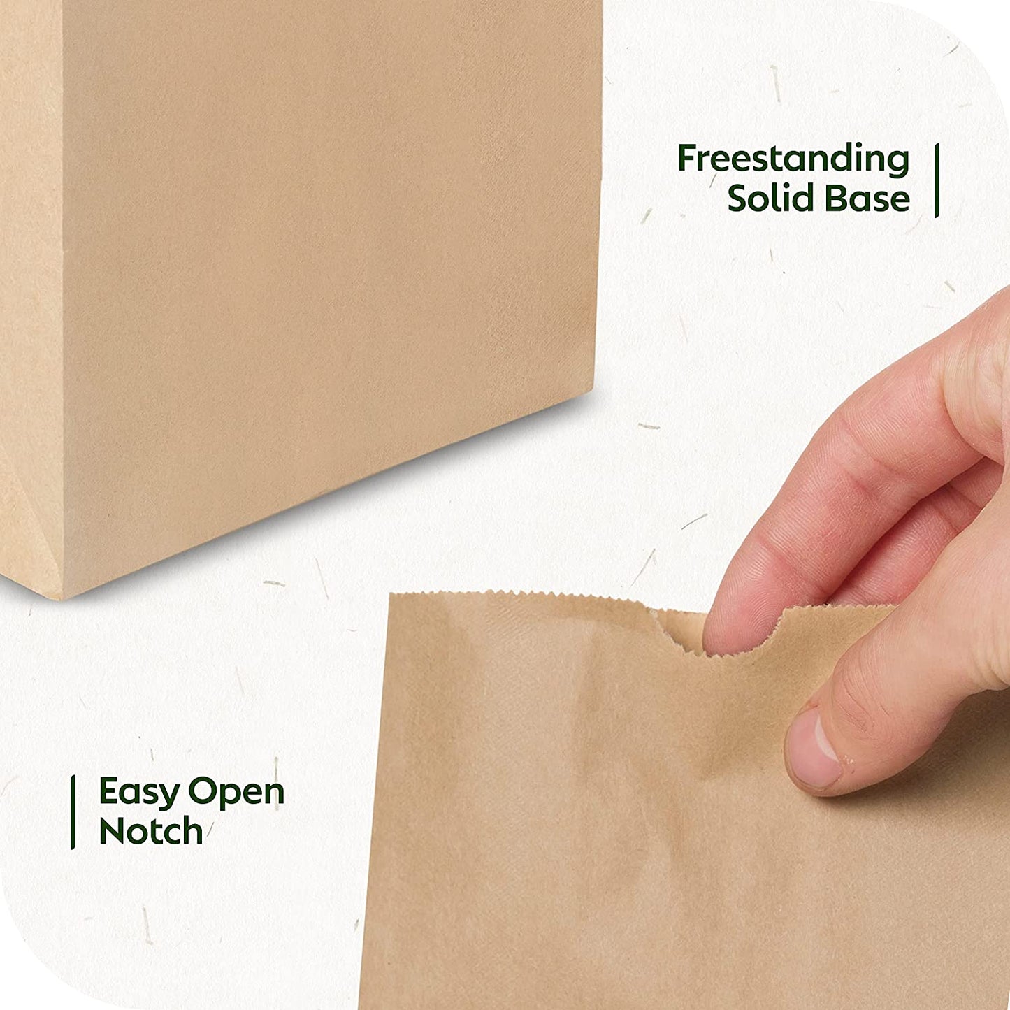 Brown Paper Lunch Bags, Paper Grocery Bags, Durable Kraft Paper Bags 10lb 100 Pack-  These multipurpose bags can hold canned foods, sandwiches and just about anything - 43100001004 Pie's Variety Store