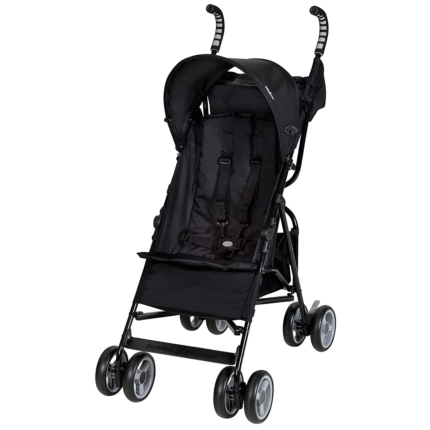 Baby Trend Rocket Lightweight Stroller, Princeton, Black 50lbs Dual foot activated parking brake and a parent organizer with 2 cup holders Large canopy and basket; Baby trend rocket stroller will accommodate your growing child up to 50 pounds- 9001402036 Pie's Variety Store