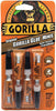 Gorilla Glue Original Minis 3 Grams, 4 Pack, Incredibly Strong and Versatile. The Leading Multi-Purpose Waterproof Glue. Ideal for Tough Repairs on Dissimilar Surfaces, Both Indoors and Out - 5000503