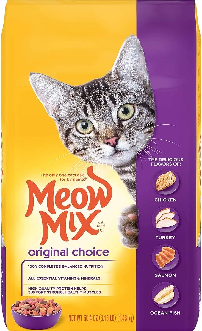 MEOW MIX DRY CAT FOOD SEAFOOD MEDLEY 18OZ - MMSM Pie's Variety Store