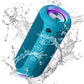Ortizan X8PRO & X10 Blue, Portable Wireless Bluetooth Speakers, IPX7 Waterproof Shower Speaker with Deep Bass/LED Light/30H Battery/TF Card/AUX, True Wireless Stereo Speaker for Indoor&Outdoor EBUYSTT