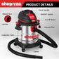 Shop-Vac 5 Gallon 4.5 Peak HP Wet/Dry Vacuum, Stainless Steel Tank, Portable Shop Vacuum with Filter, Hose and Accessories for Garage, Workshop. 5920588 Shop-Vac