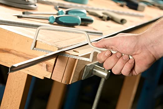 Eclipse 6" Junior Hacksaw with Epoxy Coated Steel Frame. 0.25" Thickness, 2.625" Width, 10.5" Length, 32tpi Metal Cutting Blade Included, Epoxy Coated Steel Frame - 70-14JR MEGA