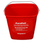 PuraPail Sanitizing Utility Pail Eliminates confusion between cleaning and sanitizing solution containers,ref used for sanitizing,reduces risk of cross-contamination,square design -IMPACTPAIL Hannah's Variety Store