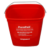 PuraPail Sanitizing Utility Pail Eliminates confusion between cleaning and sanitizing solution containers,ref used for sanitizing,reduces risk of cross-contamination,square design -IMPACTPAIL