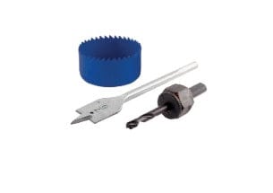 Toolcraft Door Saw Hole Kit For Soft or Hard Wood and Fits All Drills With Hexagonal Shank - TC0444