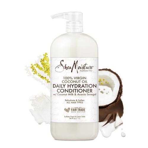 Shea Moisture Daily Hydration Conditioner 34 oz / 1006 ml Rehydrate, soften and detangle hair with this daily rinse-out conditioner-444226