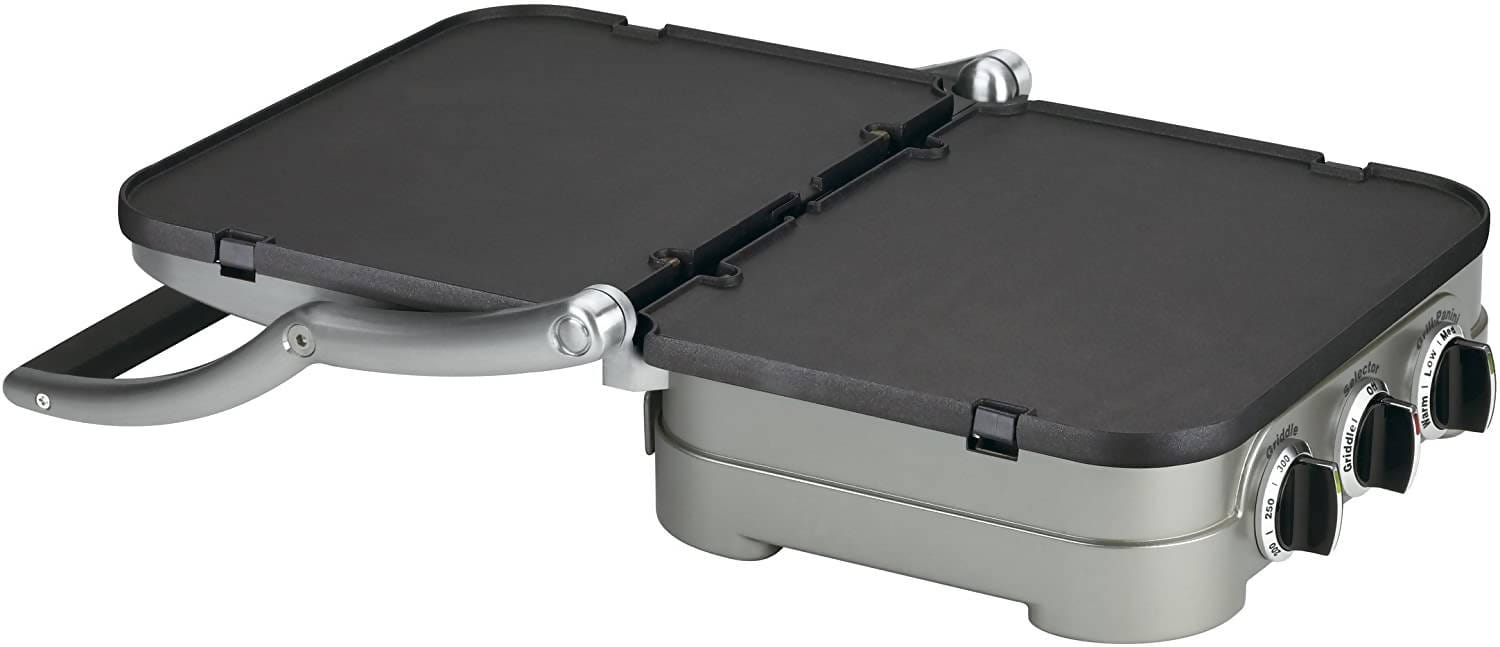 Cuisinart 5-in-1 Griddler can handle everything from pancakes and sausages to grilled cheese to steaks, hamburgers, and panini. - CU-GR-4 Pie's Variety Store