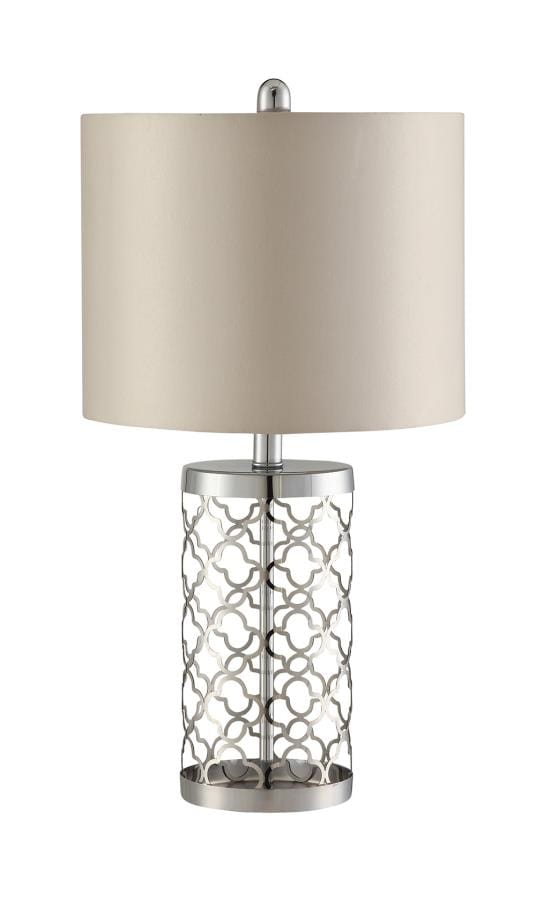 Drum Table Lamp Light Gold And Beige - 901314