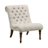 Armless Tufted Back Accent Chair Oatmeal - 902176