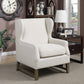 Wing Back Accent Chair Cream - 902490 ebuystt