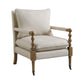 Upholstered Accent Chair With Casters Beige - 903058 ebuystt