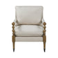 Upholstered Accent Chair With Casters Beige - 903058 ebuystt