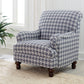 Gwen Recessed Arms Accent Chair Blue - 903093 ebuystt
