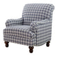 Gwen Recessed Arms Accent Chair Blue - 903093 ebuystt