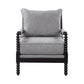 Cushion Back Accent Chair Grey And Black - 903824 ebuystt