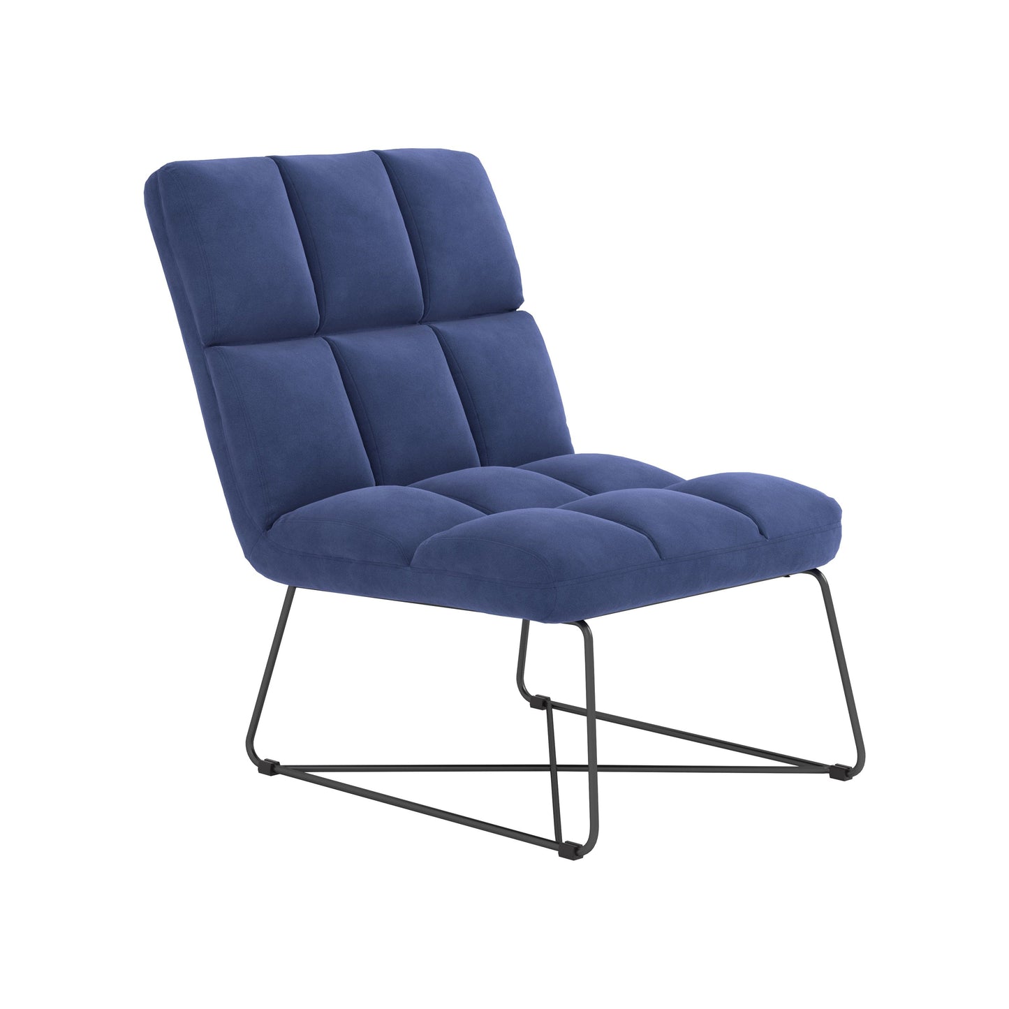 Armless Upholstered Accent Chair Yellow - 903837 ebuystt