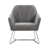 Sloped Arm Upholstered Accent Chair Grey - 903850