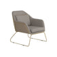 Metal Sled Leg Accent Chair Beige - 903981 ebuystt