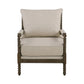 Cushion Back Accent Chair Oatmeal And Natural - 905362 ebuystt