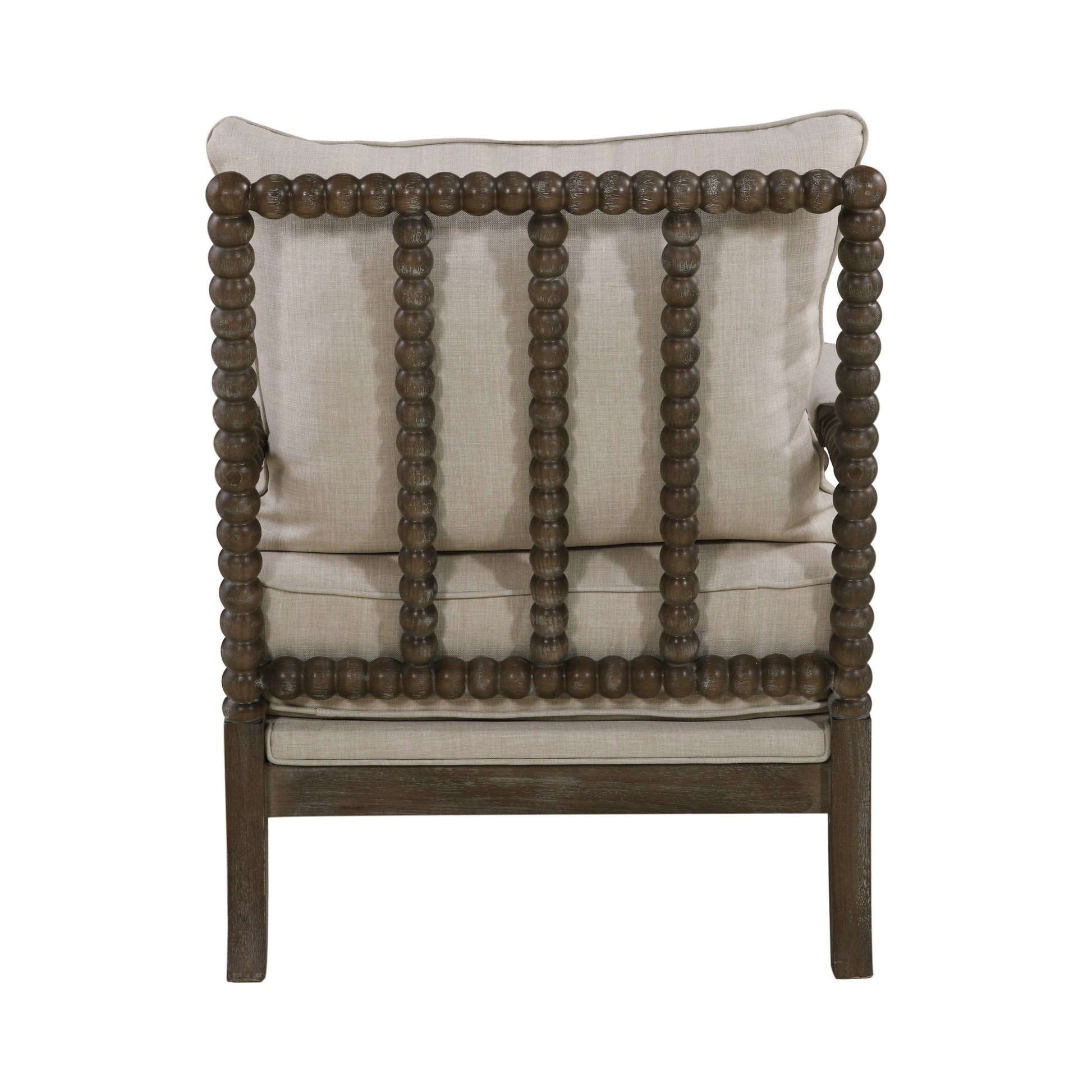 Cushion Back Accent Chair Oatmeal And Natural - 905362 ebuystt