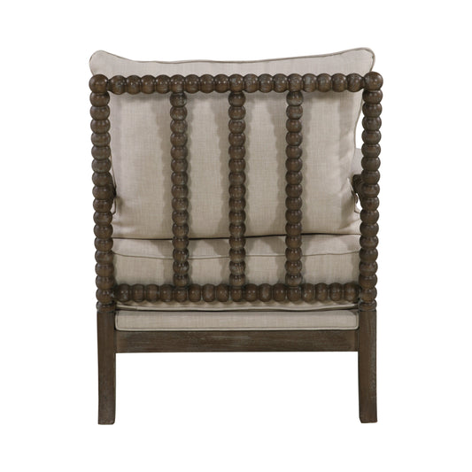 Cushion Back Accent Chair Oatmeal And Natural - 905362 ebuystt